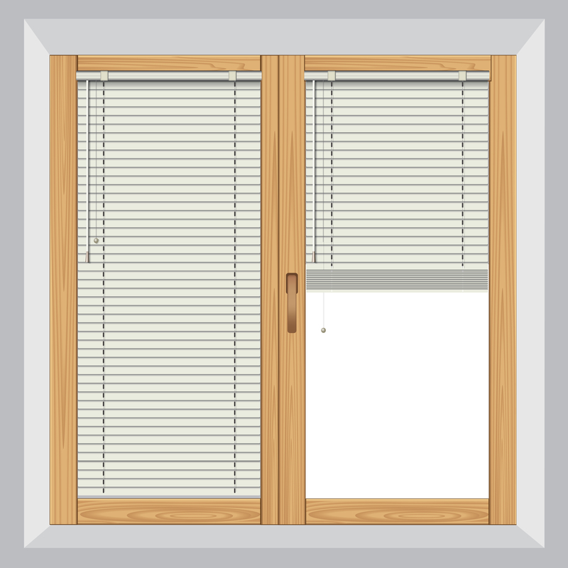 illustration of blinds on a window