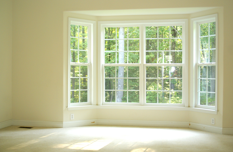 A bare bay window