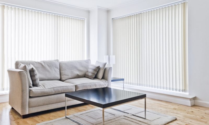 Vertical blinds large window
